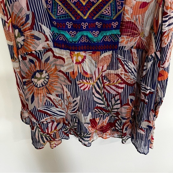 Soft Surroundings Tory Sheer Embroidered Tunic - Picture 6 of 13